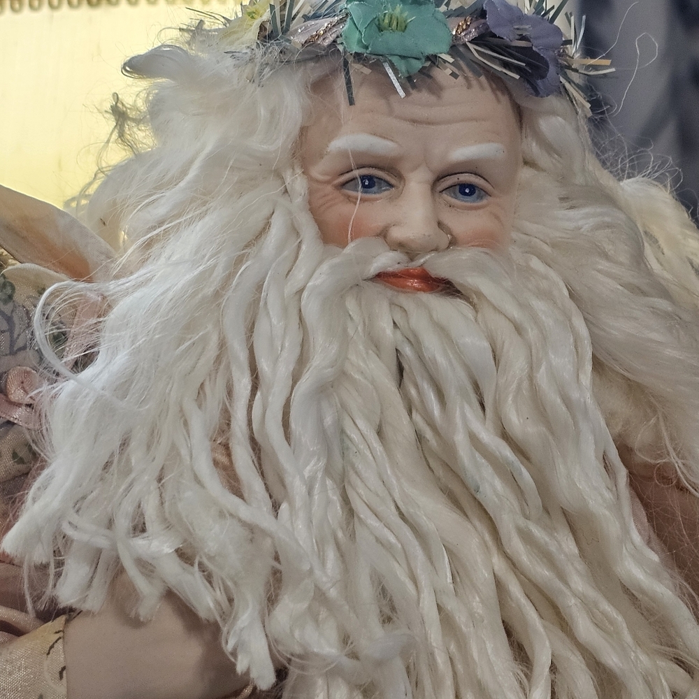 Brinn Collectible Porcelain Christmas Romance Santa 16" Item PX-672 With Cert